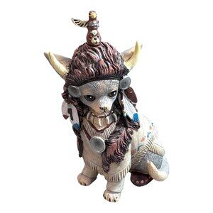 Totem Tom Cat Kitten Feathers N Furs Hamilton Collection Resin Figurine 2016 SEE